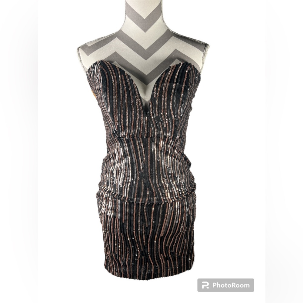 New Years Black Mini Dress